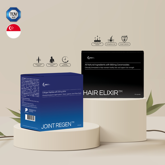 [Joint Regen™ & Hair Elixir™ Bundle] The Strength & Shine Duo - ⁠⁠Formulated in collaboration with Researchers from NUS