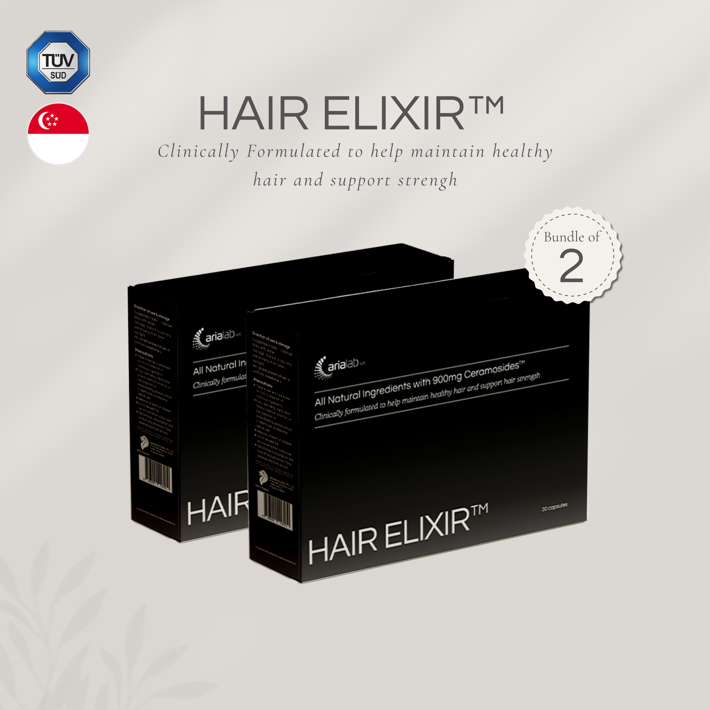 Hair Elixir™ Hair Fall Control Formula - ⁠⁠Formulated in collaboration with Researchers from NUS