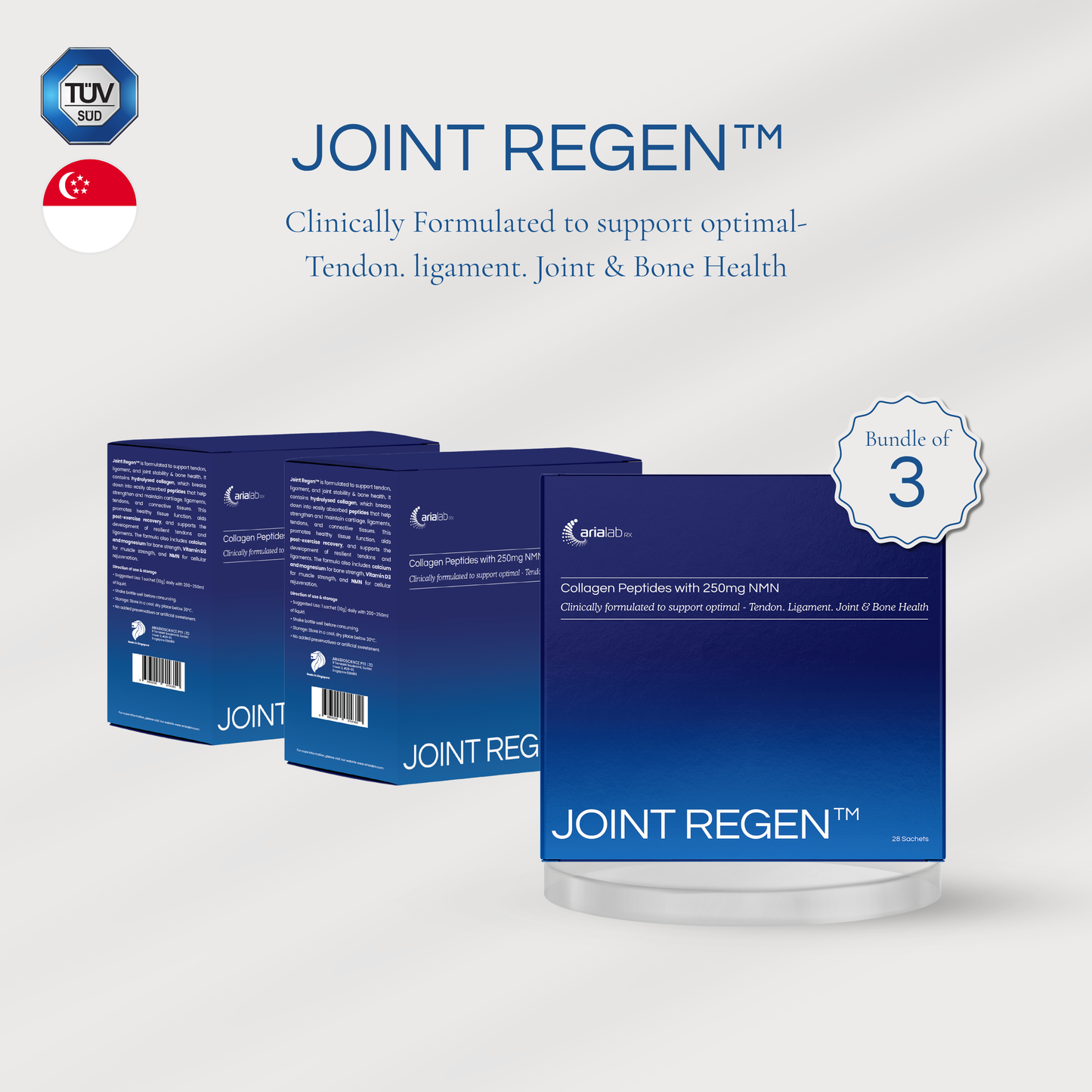 Joint Regen™ Collagen Peptides with NMN - ⁠⁠Formulated in collaboration with Researchers from NUS