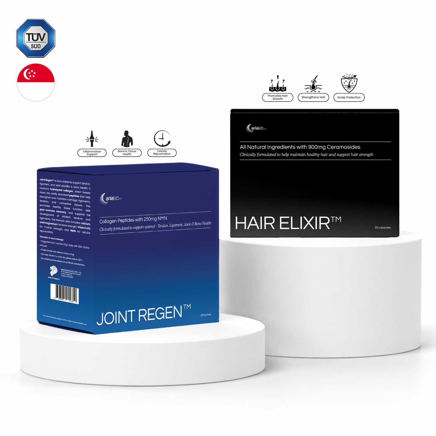 [Joint Regen™ & Hair Elixir™ Bundle] The Strength & Shine Duo - ⁠⁠Formulated in collaboration with Researchers from NUS