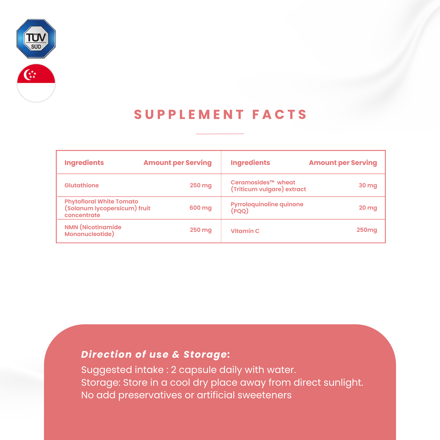 Skin Elixir™ White Tomato (PhytoflORAL®) + NMN - ⁠⁠Formulated in collaboration with Researchers from NUS