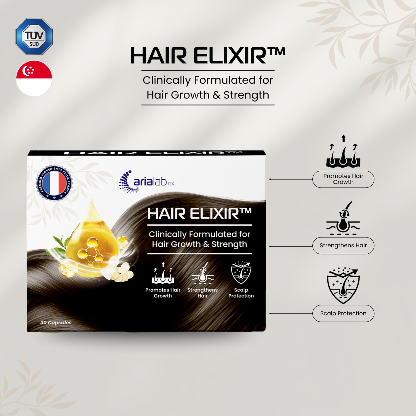 [Joint Regen™ & Hair Elixir™ Bundle] The Strength & Shine Duo - ⁠⁠Formulated in collaboration with Researchers from NUS