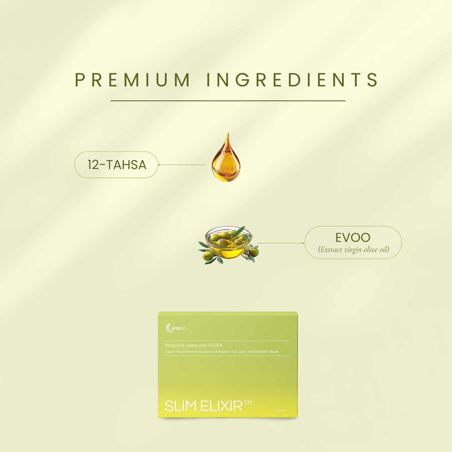 Slim Elixir™ Bioactive Lipids with FAHFA - Licensed from NTU School of Medicine